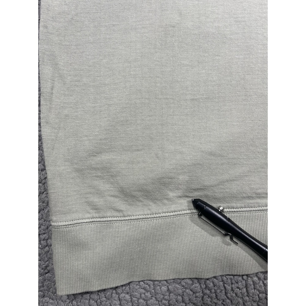 Athleta Womens Medium Green Full Zip Hoodie Cotton Blend Raglan Sleeve Jacket - Picture 5 of 10